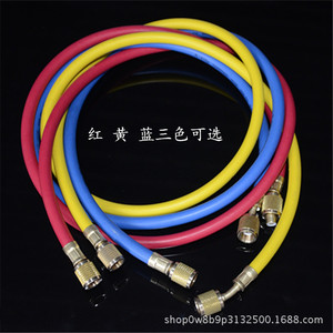Manguera de Carga de Refrigerante R410A de 10m, Roja, Amarilla y Azul, de PVC Flexible, para Sistemas de Aire Acondicionado Inverter y HVAC - Product Image 2