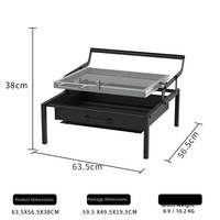 Nouveau modèle de barbecue rotatif en acier inoxydable pour l'extérieur, le camping et la maison, portable