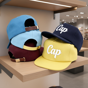 Cappello DAZU Vintage in Lana Spessa con Logo Ricamato 3D Personalizzato, Profilo Basso Non Strutturato, 5 Pannelli, Stile Snapback - Product Image 4