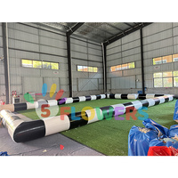 Terrain de football gonflable en Pvc portable à bas prix Jeux de sport Aire de jeux extérieure 3v3 Terrain de football Arena