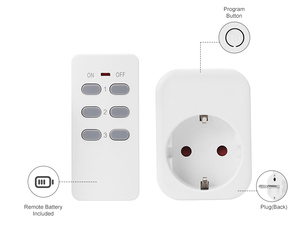 Sản phẩm mới điều khiển từ xa một ổ cắm màu trắng nhà sử dụng điều khiển từ xa thông minh mở rộng ổ cắm - Product Image 4