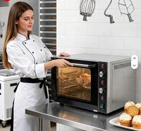 Équipement de cuisson électrique encastré en acier inoxydable avec éclairage intégré pour boulangeries et services de traiteur