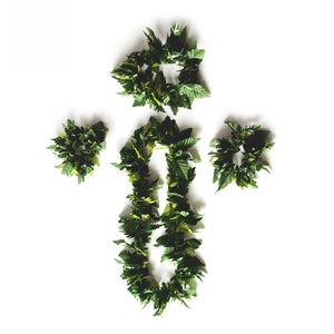 JingRui - Guirnalda de Hojas de Helecho Artificiales de Tela Realista de 100 cm, para Mujer, Estilo Hawaiano, para Interiores y Exteriores, para Todas las Estaciones, Venta Directa de Fábrica - Product Image 3
