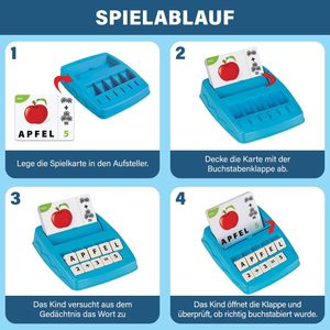 Giocattoli Educativi per Bambini: Giochi di Apprendimento per Ortografia, Lettura, Matematica, Riconoscimento <span class=keywords><strong>delle</strong></span> <span class=keywords><strong>Parole</strong></span> e Abbinamento <span class=keywords><strong>delle</strong></span> Lettere - Product Image 4