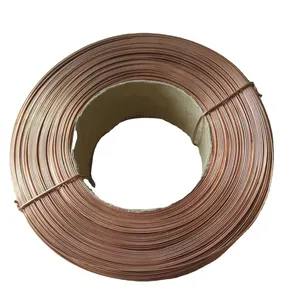 Copper Coated Flat Stitching Wire For Corrugated Box Stitching Machine