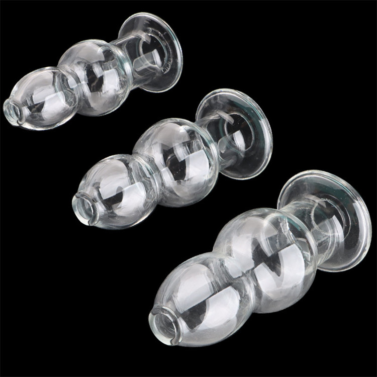 Hollow Glass Anal Plug for Couples - Flirting Toy for Intimate Pleasure