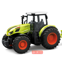 1/24 6CH RC Metal Çiftçi Çim Makinesi Aracı Paketi 2.4G Tarım Traktörü Kamyon Modeli Işıklı Kullanıma Hazır