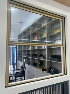 Tùy Chỉnh Hiện Đại Duy Nhất Treo Nhôm Hợp Kim Cửa Sổ Louvre Rèm Thép Không Gỉ Màn Hình Cho Nhà Bếp Thông Gió Trượt Thiết Kế - Product Image 6