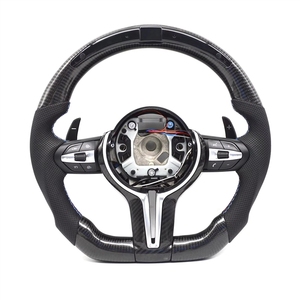 Volante Deportivo de Fibra de Carbono y Cuero con LED para <span class=keywords><strong>BMW</strong></span> Serie 1 3 4 5 F20 F30 F31 F35 F10 F11 F18 E90 E91 E92 E93 G - Product Image 1