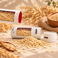 Tube en carton personnalisé de qualité alimentaire avec fenêtre pour céréales et aliments du petit-déjeuner