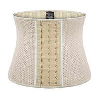 Ceinture amincissante perforée Langqin avec fermeture à crochets réglable, compression abdominale, contrôle du ventre, gaine amincissante pour femme