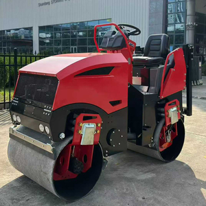 OEM 1 Ton 3 Ton 5 Ton Mini trilcompactor asfaltwals dubbele trommel diesel EPA-motor 330kg 5T wegwalscompactor - Product Image 4
