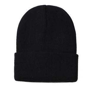 Bán Buôn Hàn Quốc-Phong Cách Mới Đan Beanie Rắn Màu Flat Top Retro Dome Ấm Ngoài Trời Lạnh Beanie Hat - Product Image 4