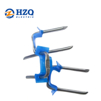 Agrafes métalliques isolées HZQ pour câbles électriques NM, BX, MC, AC, UF, bleues, fabriquées en Chine