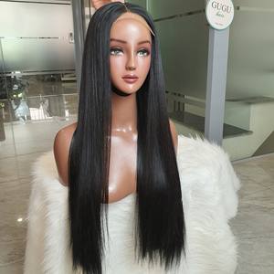 Super doble dibujado encaje transparente Natural negro virgen crudo vietnamita pelucas de cabello humano extensiones hueso recto vendedor directo - Product Image 4