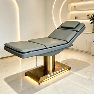 3-Motor Electric Beauty Bed <b>Height</b> <b>Adjustable</b> Modern Salon Massage <b>Table</b> Memory Foam Aesthetic Bed PU for Medical Spa - Product Image 6