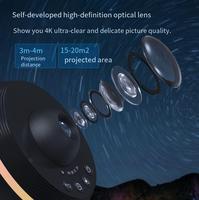 Projecteur Étoilé Galaxie 13-en-1 Amélioré, Planétarium Ultra Clair, Lampe Veilleuse Pro Projecteur de Boule Spatiale pour Cadeaux d'Enfants