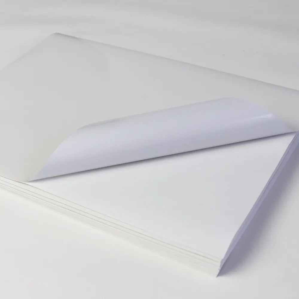 Mürekkep püskürtmeli yazıcı için kendinden yapışkanlı kağıt etiket mat parlak yazdırılabilir vinil çıkartma kağıdı