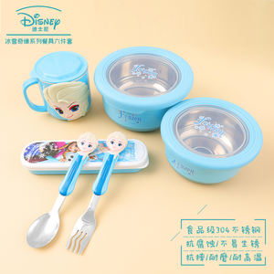 Juego de Cubiertos Infantiles <span class=keywords><strong>Disney</strong></span> de 6 Piezas, Diseño de Dibujos Animados, Utensilios de Acero Inoxidable con Material de Silicona de Grado Alimenticio - Product Image 3