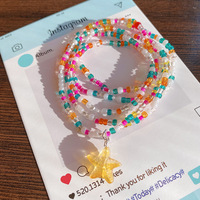 Vente en gros de bracelets porte-bonheur pour couple de créateurs, ensemble de bracelets de couleurs, perles de rocaille en verre et cristal.
