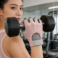 Gants de sport demi-doigts antidérapants pour la musculation et l'entraînement, avec support de poignet, respirants, pour hommes et femmes