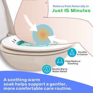 Bañera plegable de fábrica para bidé y baño de asiento, bañera de asiento médica para cuidado posparto con pulverizador de compresión para la salud femenina - Product Image 5