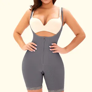 Faja adelgazante de cintura alta para mujer, ropa moldeadora de talla grande con logo personalizado, Control de barriga extrema, Color sólido, 2021