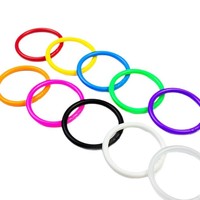 15mm 50mm Bunte Plastik-Buchringe Doppel-Schnappverschluss Loseblatt-Binderinge für DIY-Bastelarbeiten Notizbuch Album