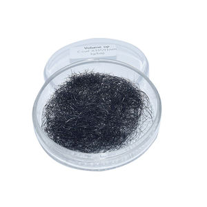Precio al por mayor Corea OEM Base Falso Individual Seda Extensión de pestañas voluminosas con pestañas postizas hechas a mano - Product Image 1