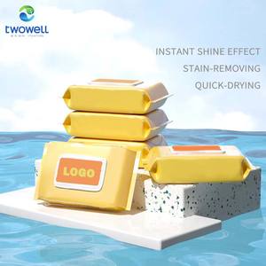 カスタマイズされたパッキングポータブルウェットワイプ個別に包まれたウェットシューワイプスニーカークリーナー - Product Image 1