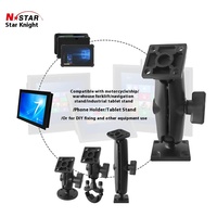 Fourniture du fabricant 30*30 Support de tête sphérique en métal N-Star Base fixe Carré 4 trous Véhicule d'ingénierie Tablet PC Stands