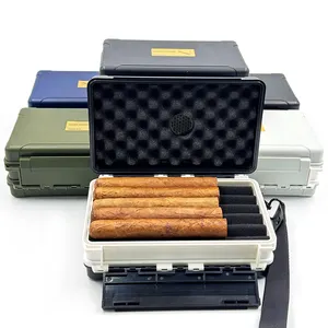 Alta qualità di plastica portatile sigaro Humidor Cutter Custom custodia da viaggio armadietto forma di fabbrica all'ingrosso campione gratuito disponibile