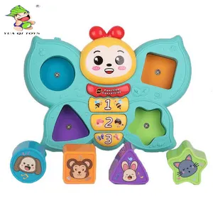 YQ i più nuovi bambini Cartoon Butterfly Piano Toys pianoforte giocattolo musicale in plastica per il giocattolo del bambino del bambino