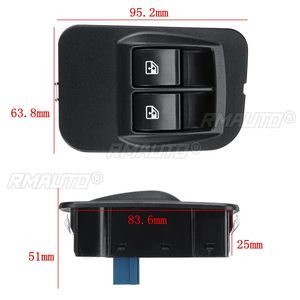 Bouton de commande de lève-vitre électrique gauche 8 broches 735461275 pour Peugeot Bipper 08-14 Citroën Nemo Vauxhall Opel Combo Fiat - Product Image 6
