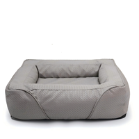 Lit pour chien et chat de luxe avec rembourrage en mousse, côtés surélevés, mousse personnalisée