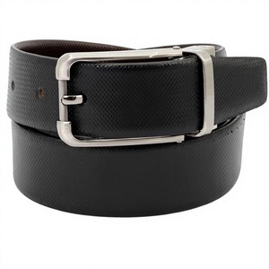 Ceinture carrée décontractée personnalisée en cuir de vachette imprimé de qualité supérieure pour hommes et garçons, avec boucle ardillon en acier, durable, légère et de créateur - Product Image 3