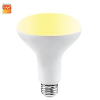 Ampoule LED intelligente Tuya Wifi de haute qualité, économie d'énergie, contrôle par application, ampoule LED intelligente à tête plate, lumière naturelle