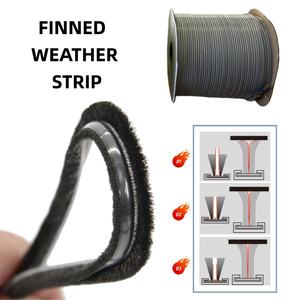 فرشاة كومة صوف PP للنافذة ، شريط طقس مزين بكومة زعنفة ، شريط طقس مع قماش غير منسوج/pvc - Product Image 1