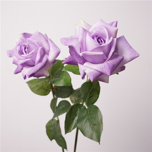 Vente en gros de fleurs artificielles de haute qualité, roses artificielles au toucher <span class=keywords><strong>r</strong></span>éel, pour la photographie de mariage, la décoration de la maison - Product Image 2