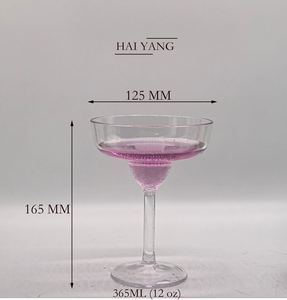 Offre Spéciale Premium – Verre à Martini Transparent de 365 ml (12 oz) Sans BPA, Réutilisable, Style Américain, pour Cocktails et Vins - Product Image 1