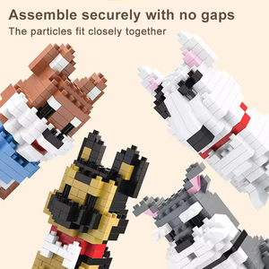 Bloques de construcción para mascotas serie de perros bloques de construcción para niños ensamblados juguete modelo de exhibición regalo al por mayor - Product Image 5