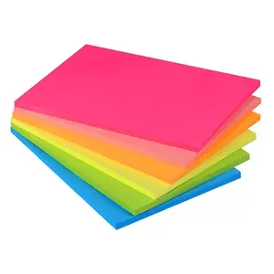 Custom Sticky Notes Heldere Kleurrijke Super Steken Power Memo Pads Sterke Lijm Sticky Note Set
