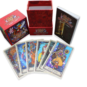 निर्माता निर्मित आकर्षक होलोग्राफिक टैरो कार्ड कस्टम प्रिंट सुरक्षात्मक पैकेजिंग के साथ - Product Image 2