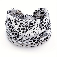 Bandeau de sport pour filles, style européen et américain, imprimé léopard, large, élastique, absorbant la transpiration, printemps et été
