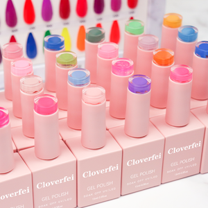 Cloverfei 15ml Soak-Off UV Gel Polish Set Fórmula natural altamente pigmentada Popular CPNP Certificado Uso en salón - Product Image 5