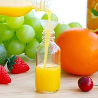 Bouteille en verre transparent de 4 oz avec bouchons Bouteille d'extrait de vanille Bouteilles Boston pour Potion Juice Ginger Shots Curcuma Shot