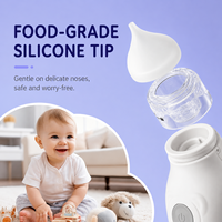 Aspirateur nasal électrique pour bébé OEM, rechargeable par USB, nettoyeur de nez pour nourrissons, 3 niveaux d'aspiration, embout en silicone