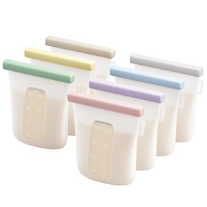 Contenedor de Leche Materna Personalizado, Libre de BPA, Reutilizable, Plegable, Ecológico, Portátil, de Silicona de Grado Alimenticio y Tritán, para Bebés de 0 a 12 Meses - Product Image 1