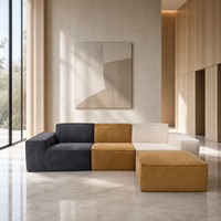 Komprimierte Couch 2-Sitzer Nordisch-Italienischer Tech-Stoff Rollverpackt Rahmenlos Vollschwamm Versandkostensparend