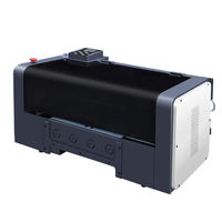 DTF otomatis portabel Mini langsung Film A3 + lebar 35cm Printer XP600 L1800 baru 1 tahun ukuran kecil Tekstil Mesin Pengering bubuk